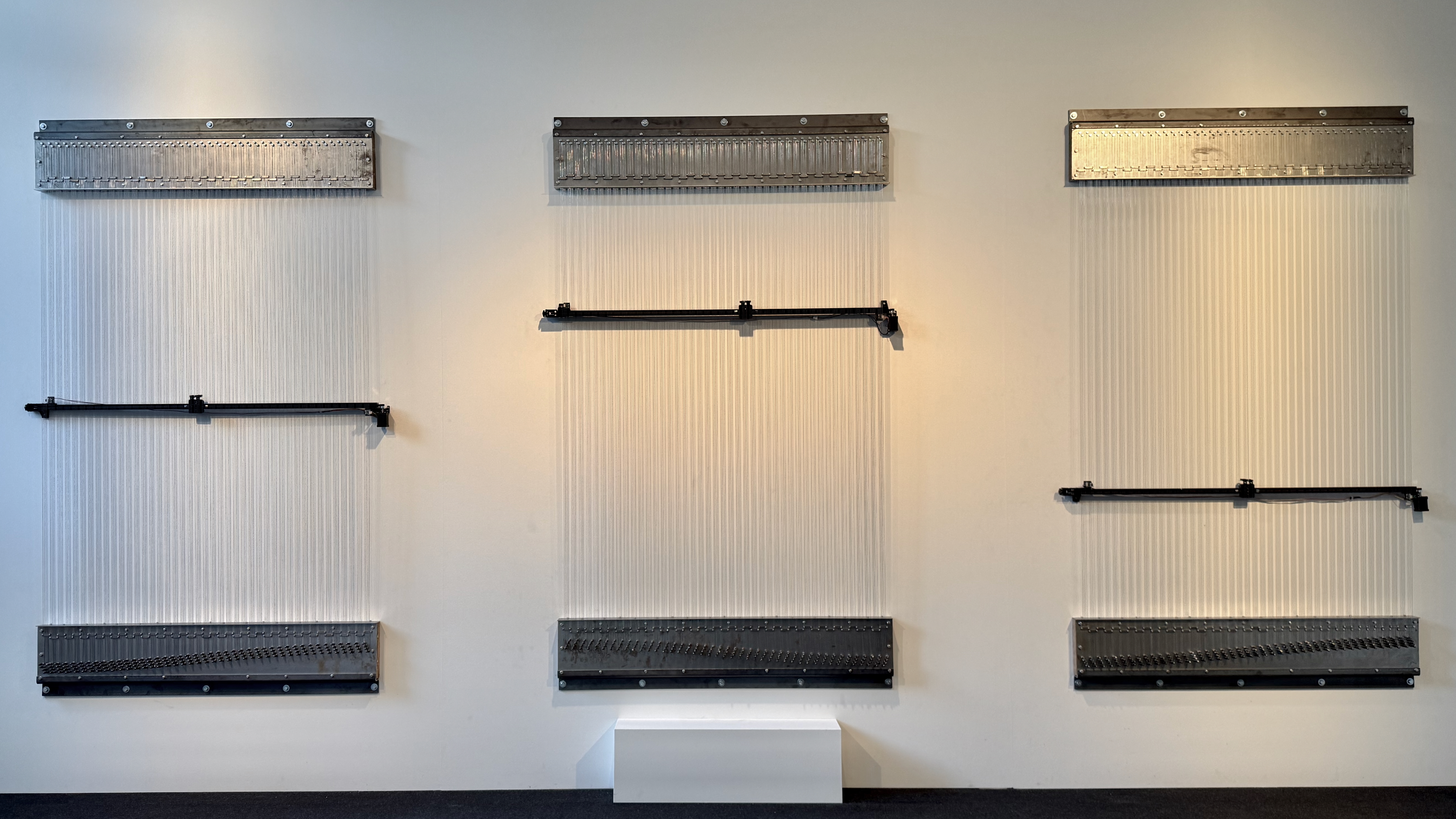 North Sea (Heave, Sway, Surge) by Noah Berrie — wall-mounted sound installation, 2026