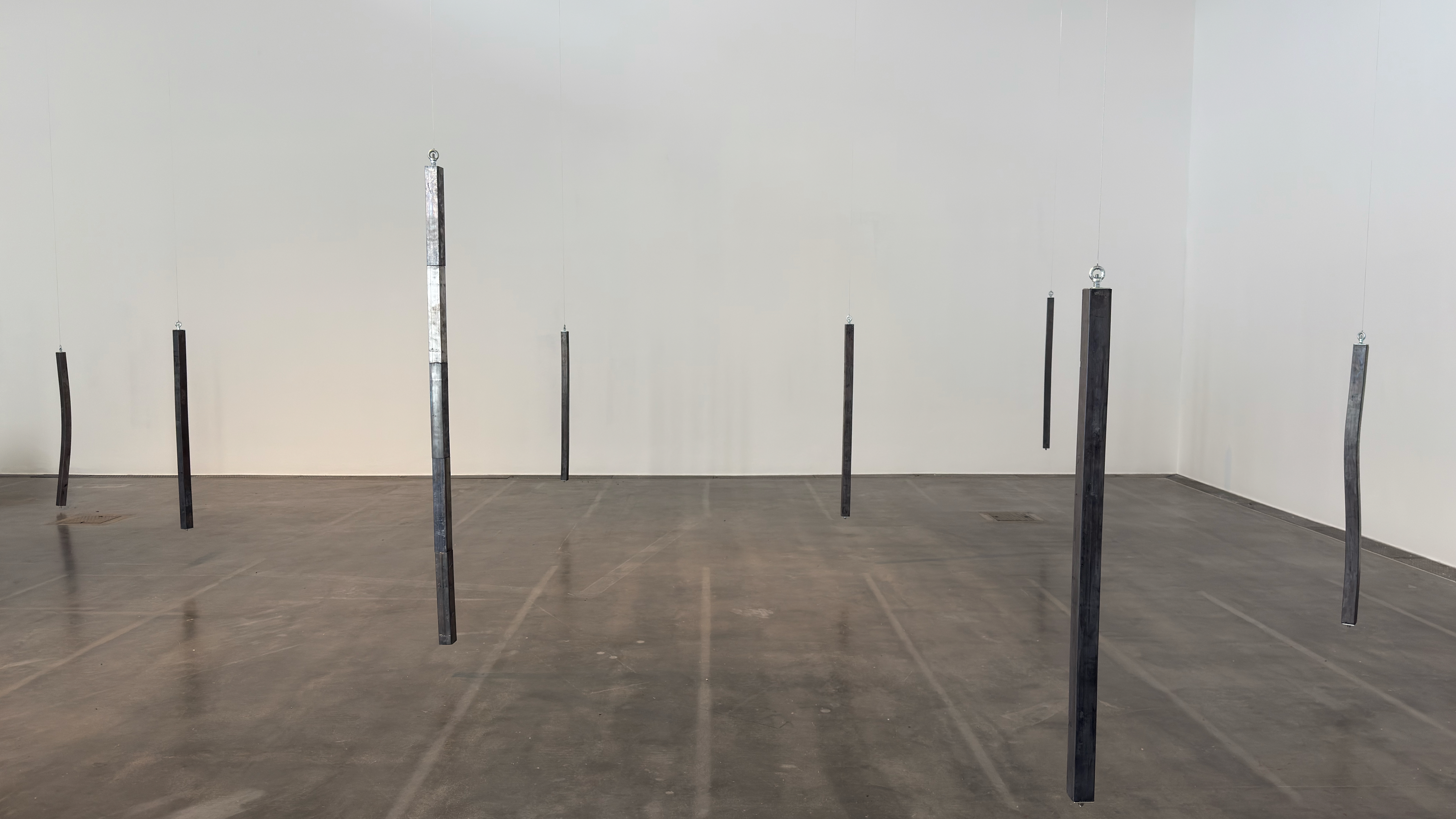 SUSPENSION by Noah Berrie — piano wire, electronics, and lead, 2026